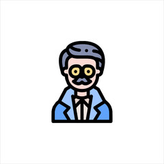 set of funny cartoon superhero