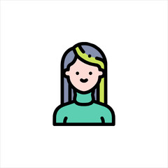 girl with headphones