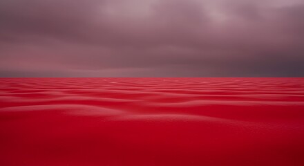 Fototapeta premium Crimson Tide's Murmur AI Generated