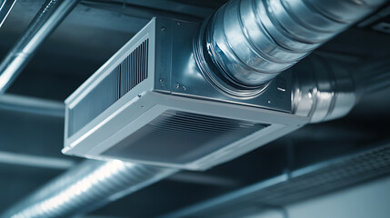 HVAC System with Ductwork and Ventilation Unit