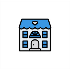 house icon isolated on white