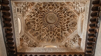 Obraz premium Alhambra Palace: A Majestic Marvel of Islamic Architecture and Historical Splendor