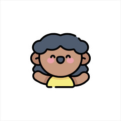 little girl in a cap