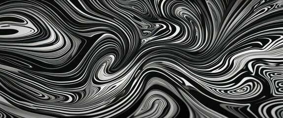 Obraz premium elegant monochrome swirly abstract pattern background