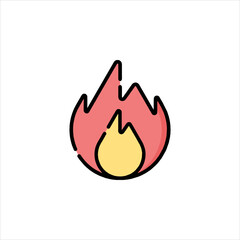 fire icon vector illustration