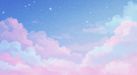 Celestial Cotton Candy AI Generated