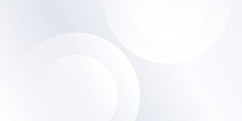 Vector white background with white circle lines. Digital future technology abstract modern