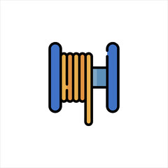vector illustration of a battery