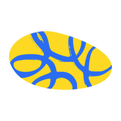 Abstract paper cutout shapes, organic geometric elements art style, modern graphic collage design. Flat vector illustration isolated on white background.