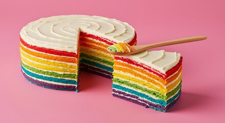 Rainbow Layers of Delight AI Generated