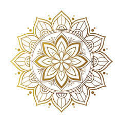 Circular pattern in the form of a mandala. Henna tattoo mandala. Mehndi style. Decorative pattern in oriental style. Coloring book page.