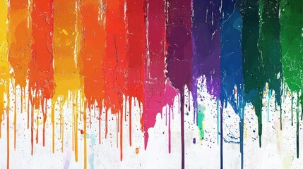 Fototapeta premium A dripping paint flag design.