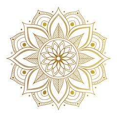 Circular pattern in the form of a mandala. Henna tattoo mandala. Mehndi style. Decorative pattern in oriental style. Coloring book page.