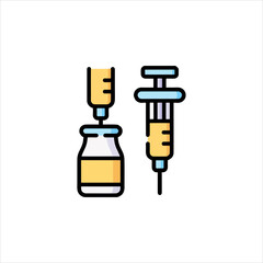 vector illustration of a syringe