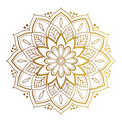Circular pattern in the form of a mandala. Henna tattoo mandala. Mehndi style. Decorative pattern in oriental style. Coloring book page.