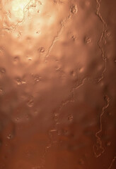 Obraz premium Close-up of a rich copper texture showcasing natural material characteristics, creating a sophisticated noble metal background ideal for elegant designs and premium product visuals. 