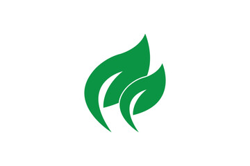 Green leaf icons set. Leaves icon on isolated background. Collection green leaf. Elements design for natural, eco, vegan, bio labels. Vector illustration EPS 10