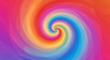 Obraz premium Chromatic Vortex AI Generated