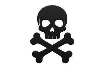 Skull and Crossbones Symbol: High-Resolution Image