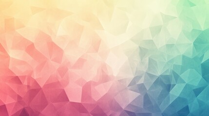 Obraz premium Pastel Geometric Spectrum: An Abstract Kaleidoscope of Polygonal Colors