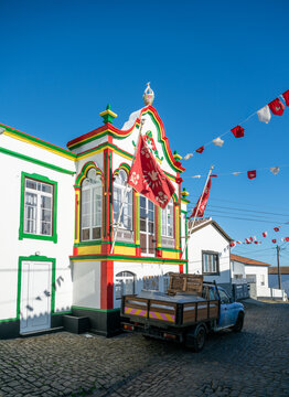 Imperio do Divono Espirito Santo das Merc&ecirc;s da Feteira in Feteira on Terceira in the Azores of Portugal.