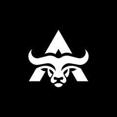 letter A bull logo