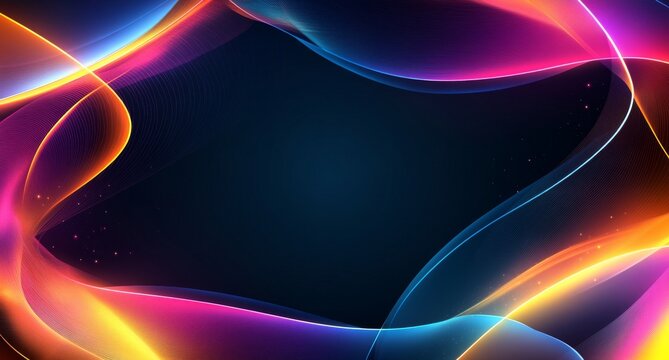 A dark setting serves as the foundation for vibrant pink and blue light, which ebbs and flows to create a mesmerizing and dynamic visual spectacle