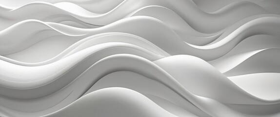 Obraz premium elegant white abstract background with wavy lines and modern design