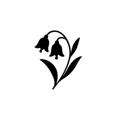 Floral Silhouette Element