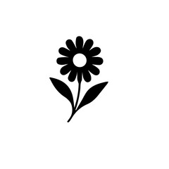 Floral Silhouette Element