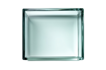 Empty glass box with transparent design perfect for displaying jewelry, trinkets, and decorative objects