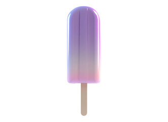 Gradient purple pink popsicle