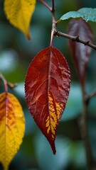 Obraz premium yellow red leaves