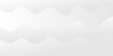 Abstract minimalistic white paper wave curve lines banner background design.
