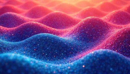 Obraz premium Interlocking wave forms, rhythmic undulation, stylish repeat, gray, graphic