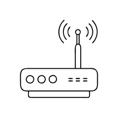 access point icon, access point line art - simple line art of access point, perfect for access point logos and icons