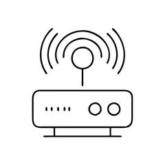 access point icon, access point line art - simple line art of access point, perfect for access point logos and icons