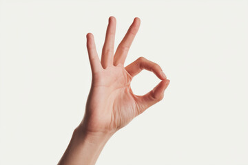 minimal gesture icons, nonverbal body language, positive hand signal, Ok hand gesture isolated on white, perfect ok hand gesture symbol, minimal ok hand gesture for communication icon