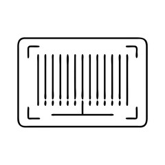 barcode icon, barcode line art - simple line art of barcode, perfect for barcode logos and icons
