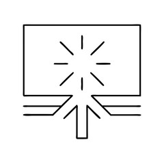 breakpoint icon, breakpoint line art - simple line art of breakpoint, perfect for breakpoint logos and icons