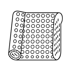 bubble wrap icon, bubble wrap line art - simple line art of bubble wrap, perfect for bubble wrap logos and icons