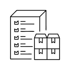 bulk order icon, bulk order line art - simple line art of bulk order, perfect for bulk order logos and icons