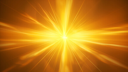 Golden Light Rays Abstract Background Sunburst Radiance Energy Warm Bright Gold Yellow Flare Shine Glowing Optical Burst