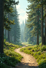 road in the forest