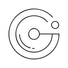 circleci icon, circleci line art - simple line art of circleci, perfect for circleci logos and icons