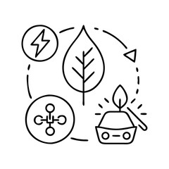 clean tech icon, clean tech line art - simple line art of clean tech, perfect for clean tech logos and icons