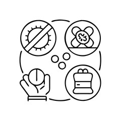 controlled substance icon, controlled substance line art - simple line art of controlled substance, perfect for controlled substance logos and icons