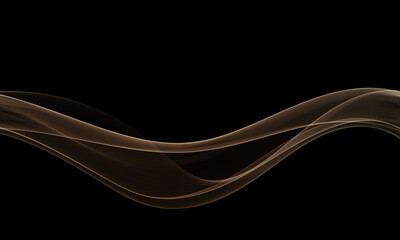 Obraz premium Abstract wave design element. Transparent wave flow.