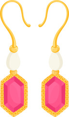 illustration jewelry earring
