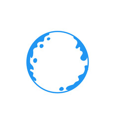 water splash circle border frame